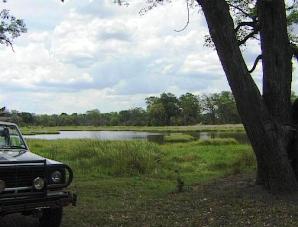 Road conditions Third Bridge Moremi Botswana